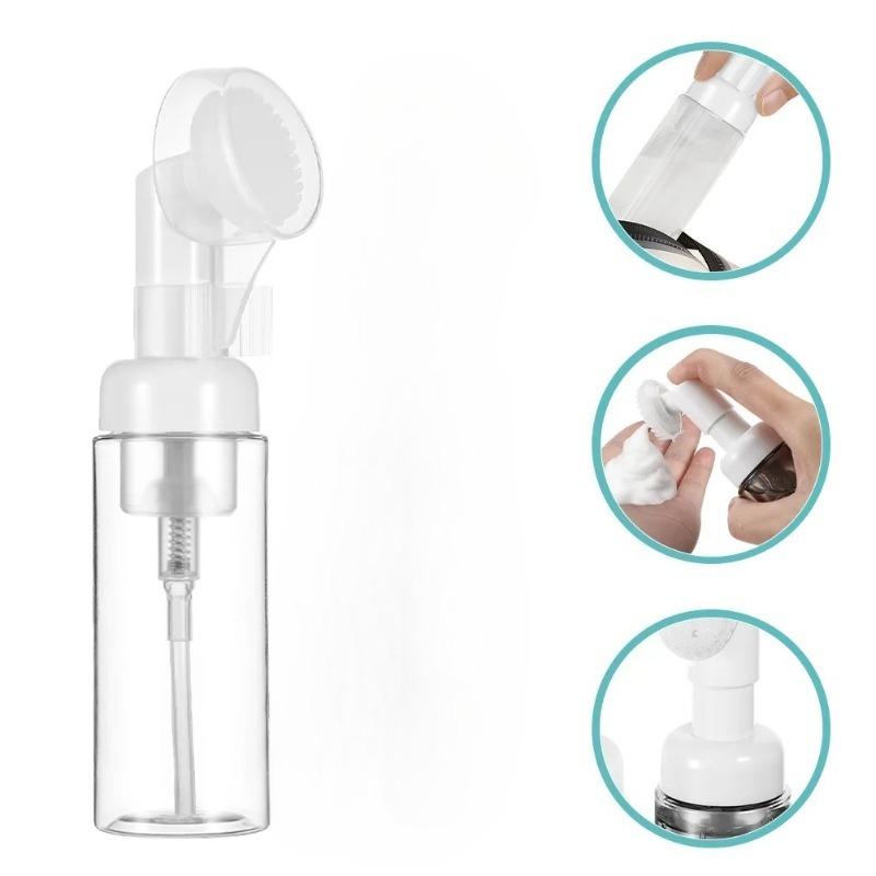 Foaming Bottle Plastic Empty Facial Pump Bottles Refillable Travel Soap Dispenser Brush Head Mousse Foam Refill Bottles
