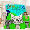 Sprunki Incredibox Game Blanket Plush Nap Sofa Rug For Living Room Warm Office Bedroom Birthday Home Travel Kid Gifts
