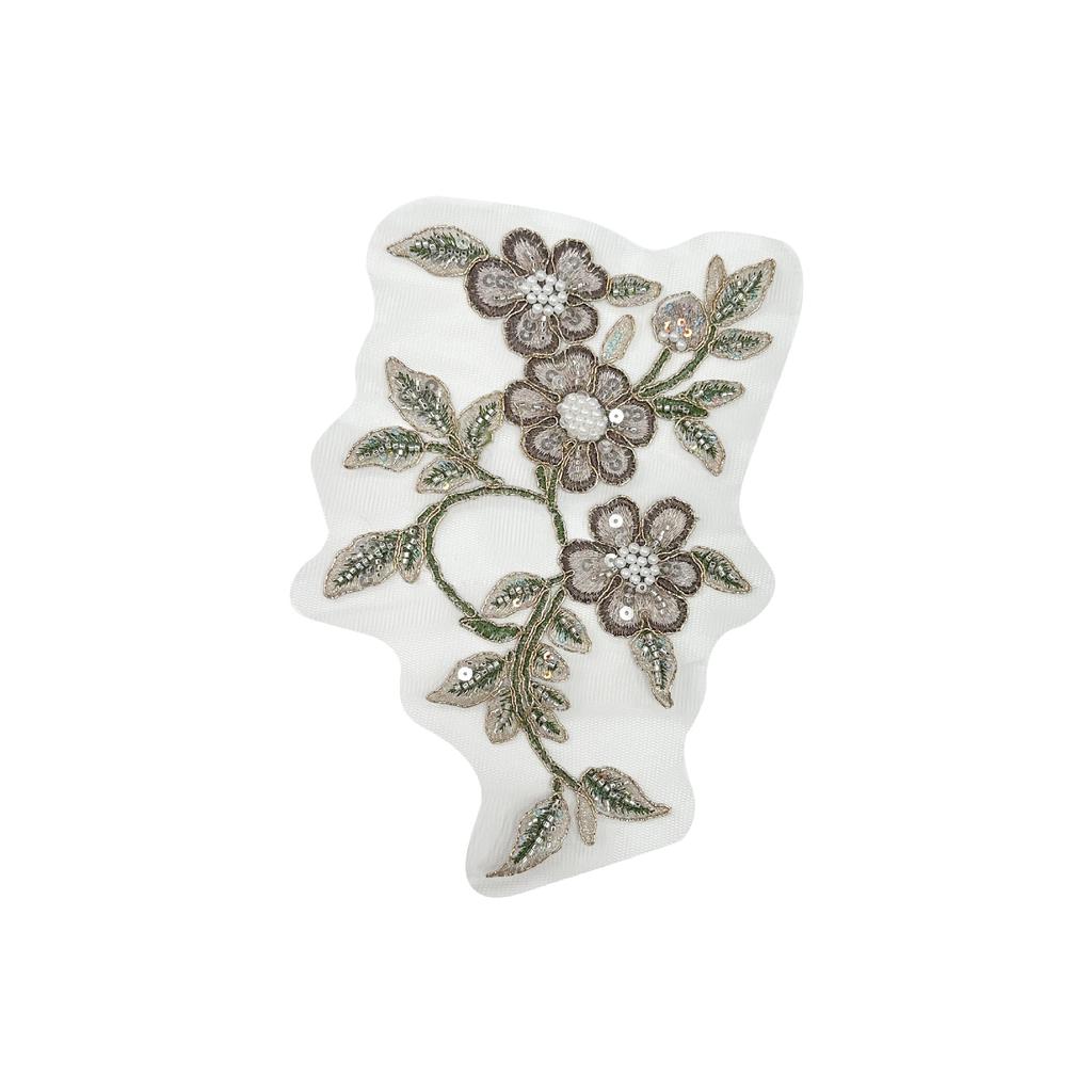 Retro Bead Sequins Three-Dimensional Embroidery Applique Accessories Clothing Cheongsam Horse Face Skirt Hanfu Decorative Cloth Stickers Accessories