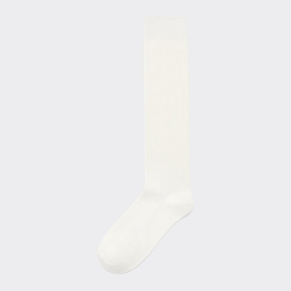 

Высокие носки в рубчик с подогревом GU by Uniqlo Style+E 01 OFF WHITE/ONE SIZE