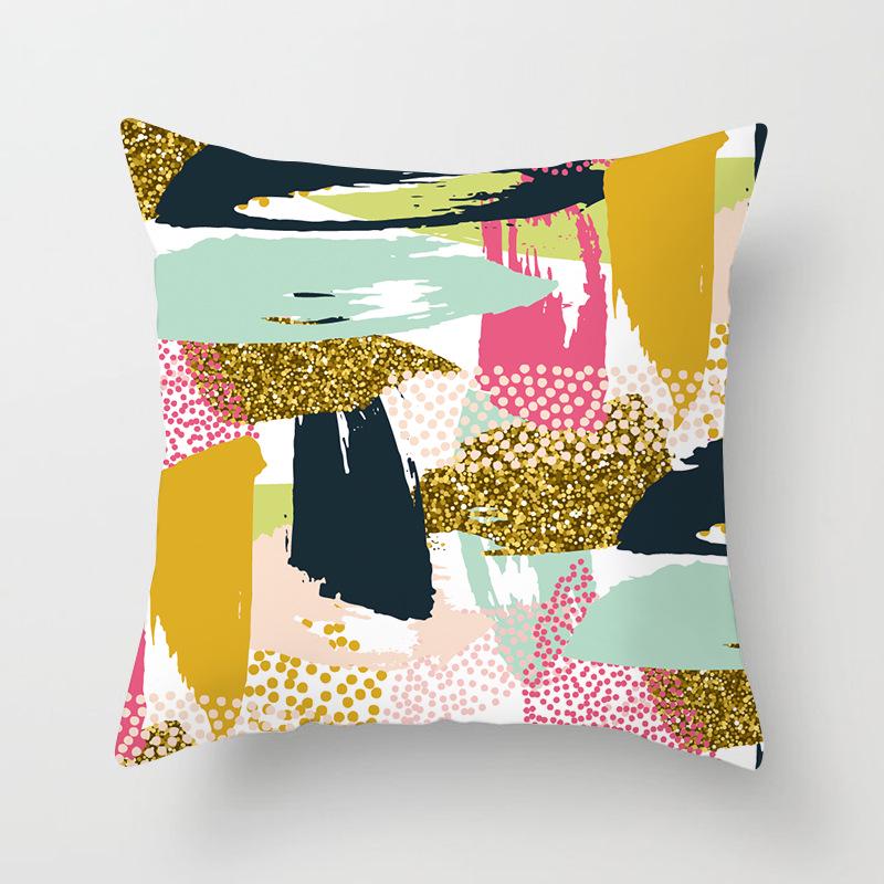 Nordisch Ins Kissen Polka Dot Geometrischer Streifen Kissenbezug Quadratische Heimtextilien