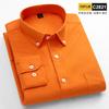 Spring and Autumn New Fashion Trend Pure Cotton Youth Fashion Versatile Oxford Solid Color Men's Long Sleeve White Work Shirt