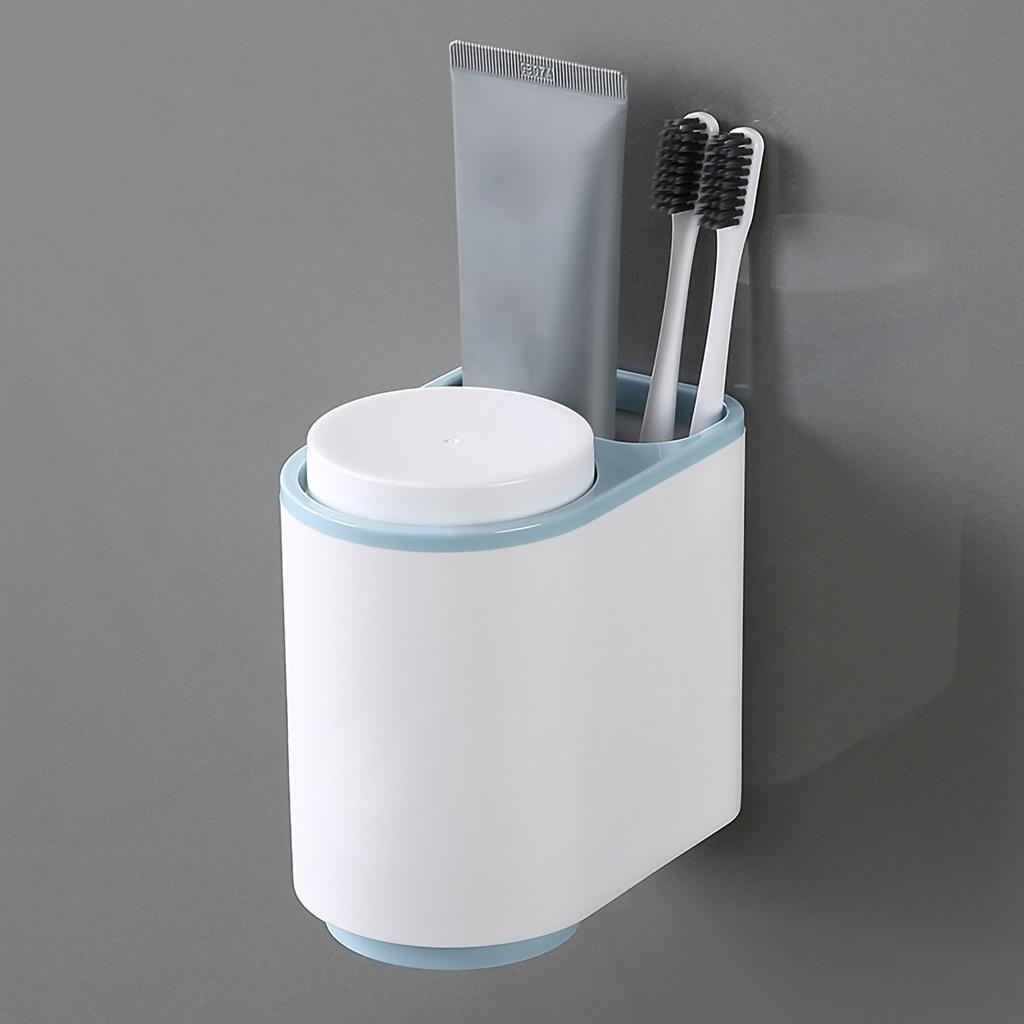 Gargle Cup Holder Magnetic Suspensible Handstand Adsorption Toothbrush Cup Rack for Bathroom