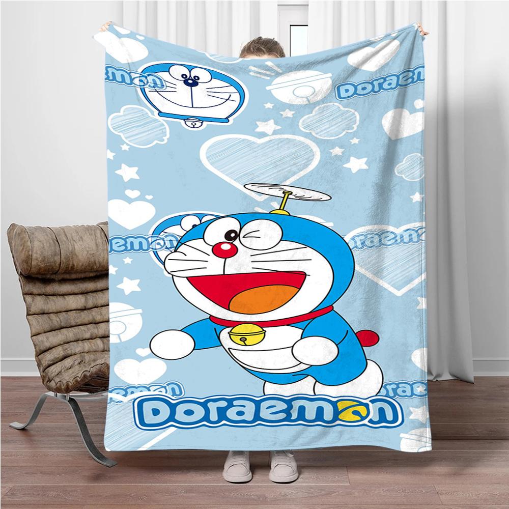 Doraemon Japonský Anime Deku Dívky Kluci Plyšový Dekorační Deku na Pohovku Novinka Teplý Deku na Všechna Roční Období Děti Student Děti Dárek