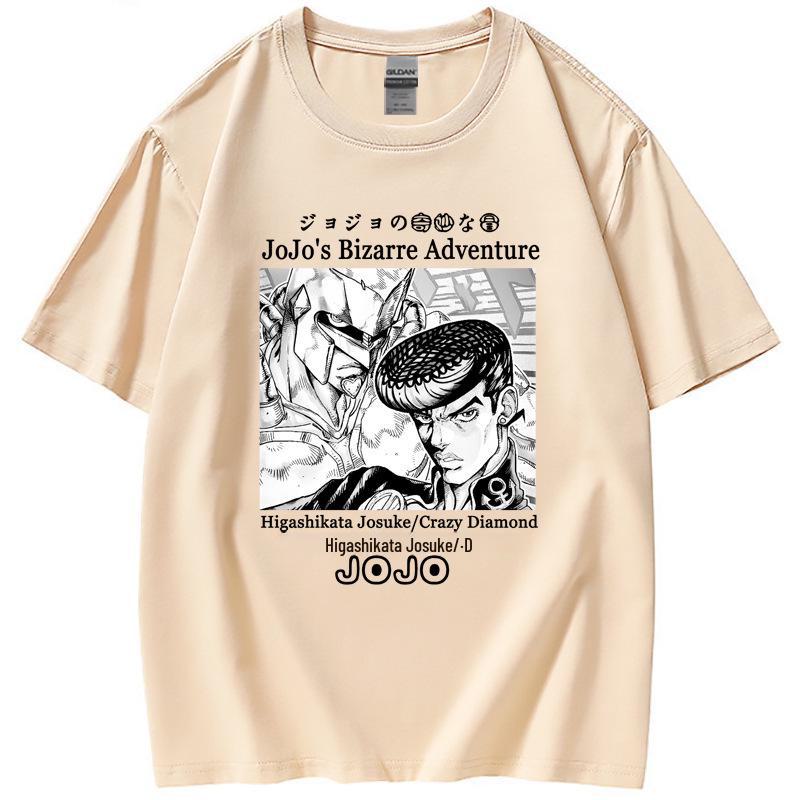 JOJO's Bizarre Adventure Touhou Josuke Crazy Diamond Loose Short Sleeve T-shirt Women