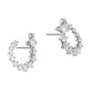 Vivienne Westwood Lydia Saturn Arc Meteorite Earrings Women earrings Silver 6203009A-02P102