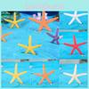 Colorful Mini Starfish Resin Craft Decorations For Aquarium And Fish Tank