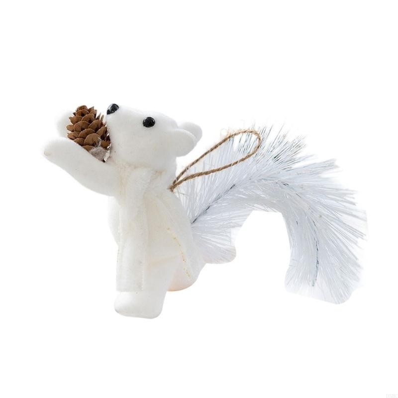 Handcrafted Squirrel Holiday Hanging decors Party Hanging Decoration For Christmas Tree Mantels Shelf Seasonal Display