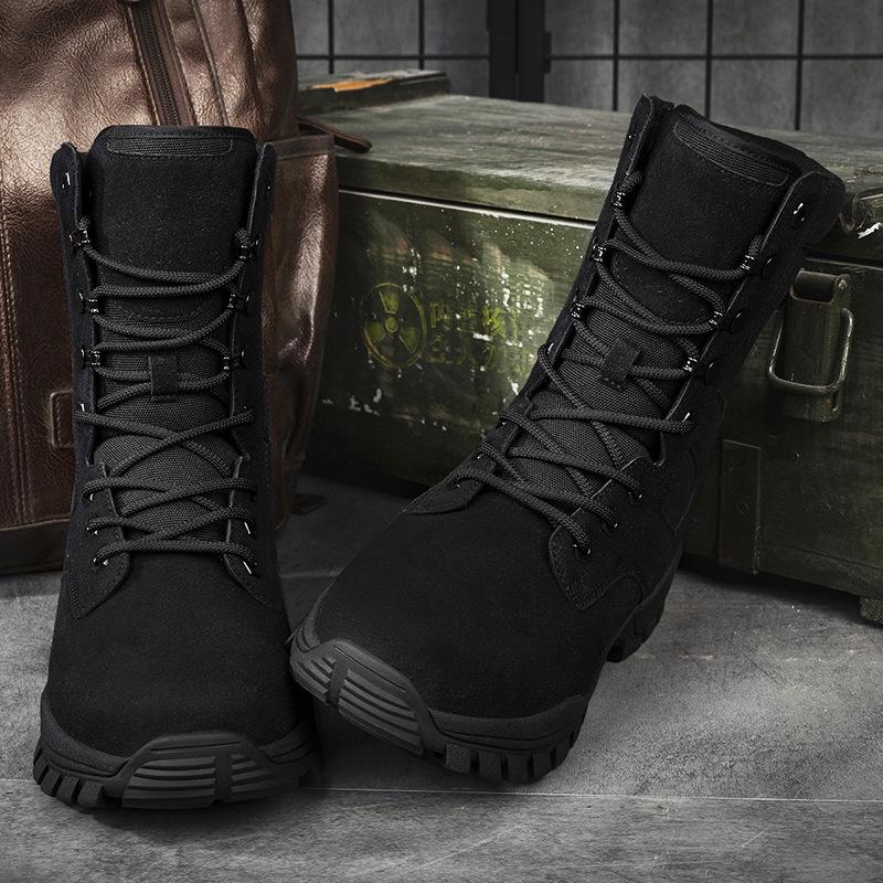Men s Tactical High-Top Combat Hiking Boots - Desert and Outdoor Use 45