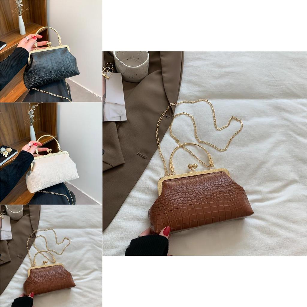 Vintage Retro Pu Small Square Crossbody Bag With Magnetic Closure For Daily Use