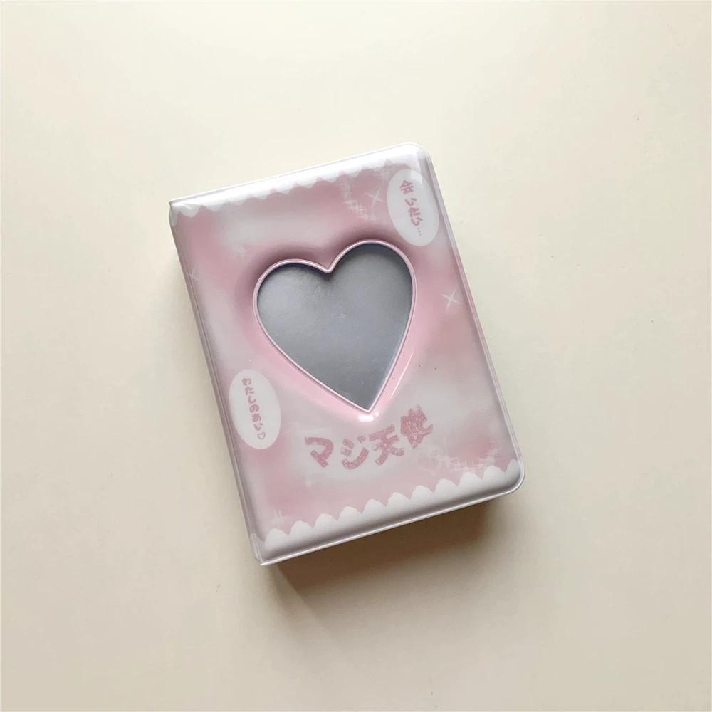 3-Zoll K-Pop Fotokarten Ordner 18 Seiten Idol Fotoalbum Buchbindemaschine Fotoalbum Karten Sammlerbuch Verpackungsmaterialien Set
