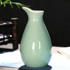 Ręcznie robiony zestaw do sake w kolorze celadon, styl japoński, ceramiczny, 1 karafka, 8 filiżanek, na formalne okazje, kolekcjonerski