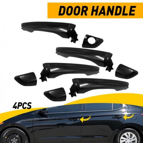 Front Rear Side LH RH Outside Door Handle For 2017- Hyundai Elantra Sedan