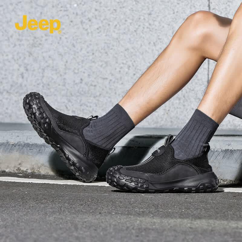 JEEP Men s Slip-On Breathable Outdoor Hiking Shoes 41