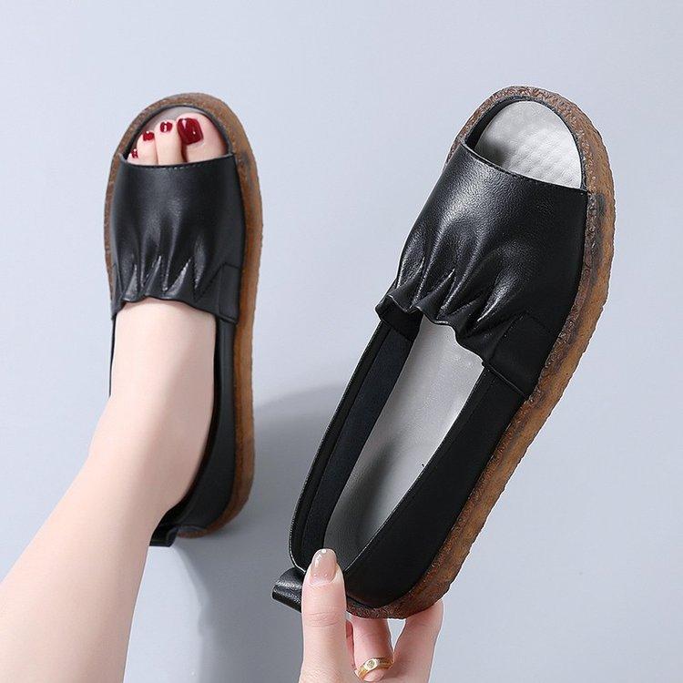 Damen Sommer Slipper Damen Luxus Kunstleder Casual Für Damen Trend 2024 Bequeme Mokassins Walking Outdoor Schuhe