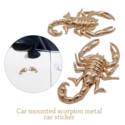 2Pcs Zinc Alloy Car Sticker 3D Rear Trunk Sticker Durable Emblem  Door