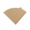 Fan-Shaped Hand-Pour Coffee Filter Paper, Raw Wood Pulp, V60 Type 04, Hanging Ear Design