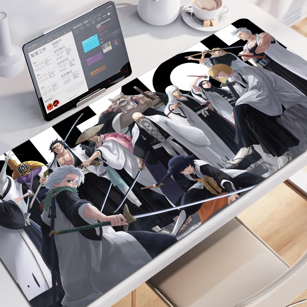 HD Anime Mauspads XXL Bleach Mauspads Kurosaki Ichigo Große Computer Mauspads Gummi Manga PC Gamer Schreibtischunterlage Große Laptop-Matten