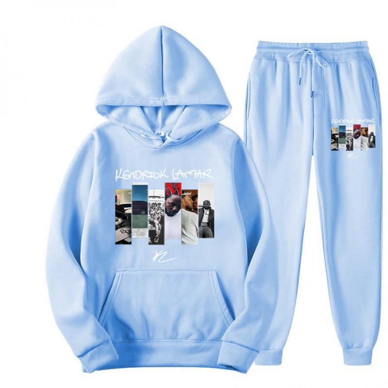 Kendrick Lamar Hoodie Set Unisex Long Sleeve Fleece Tracksuit Winter Casual Wear