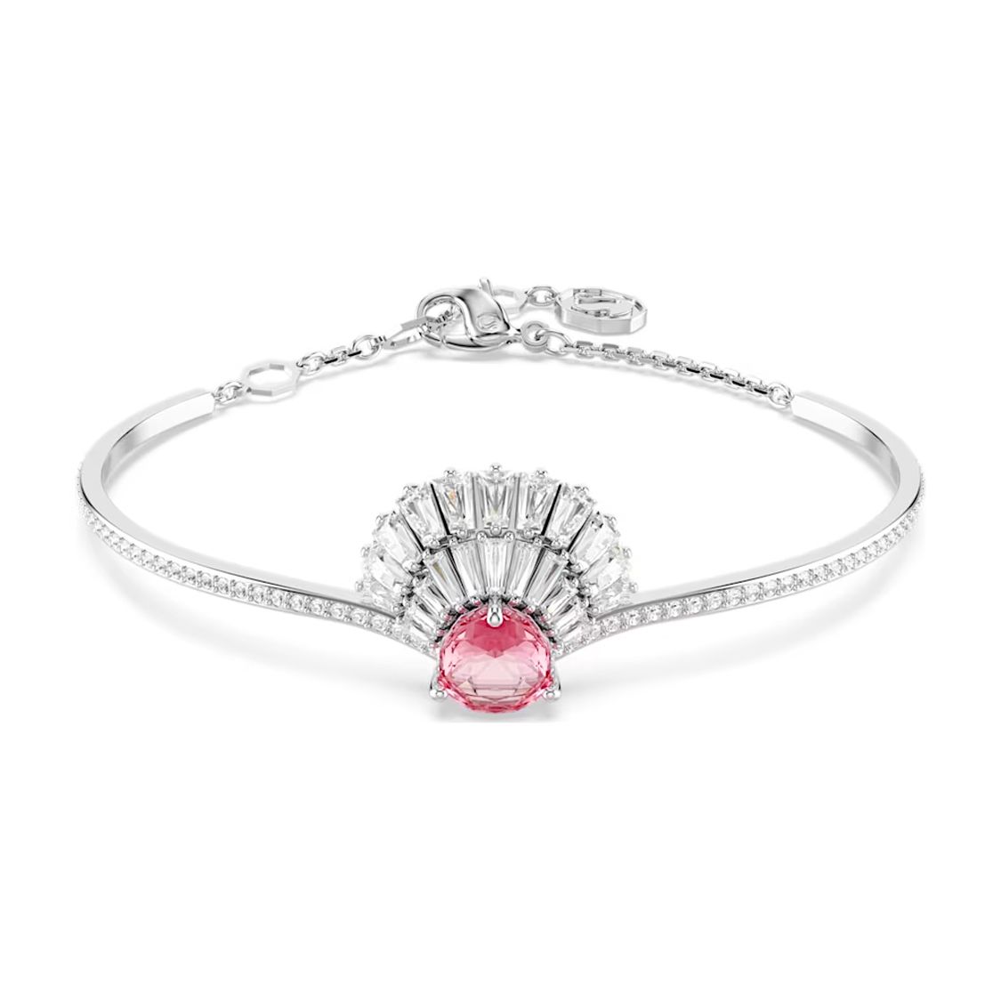 

Swarovski Shell Pattern Rhodium Plated Cubic Zirconia Imitation Crystal Bracelet Women bracelet Silver 5680298 Box (Random Color)