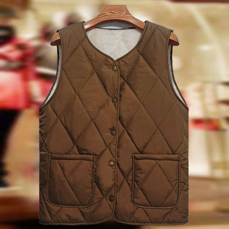 Vest women wear short light and thin vest vest in winter, new vest with cold protection
