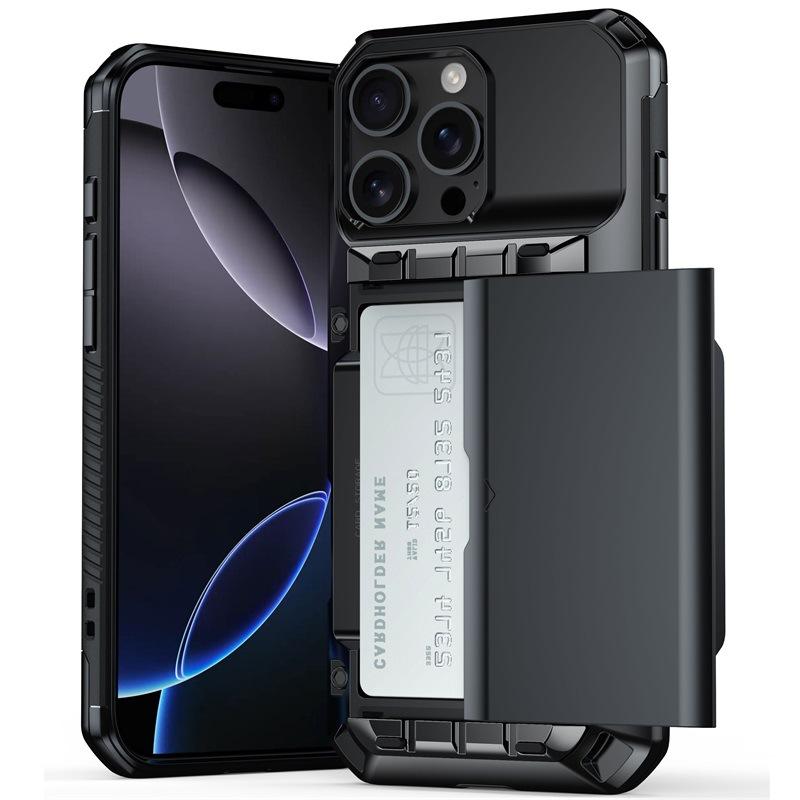 Applicable To Apple 16 Mobile Phone Case IPhone13 Creative Side Slide Card Advanced Sense 14/12Pro