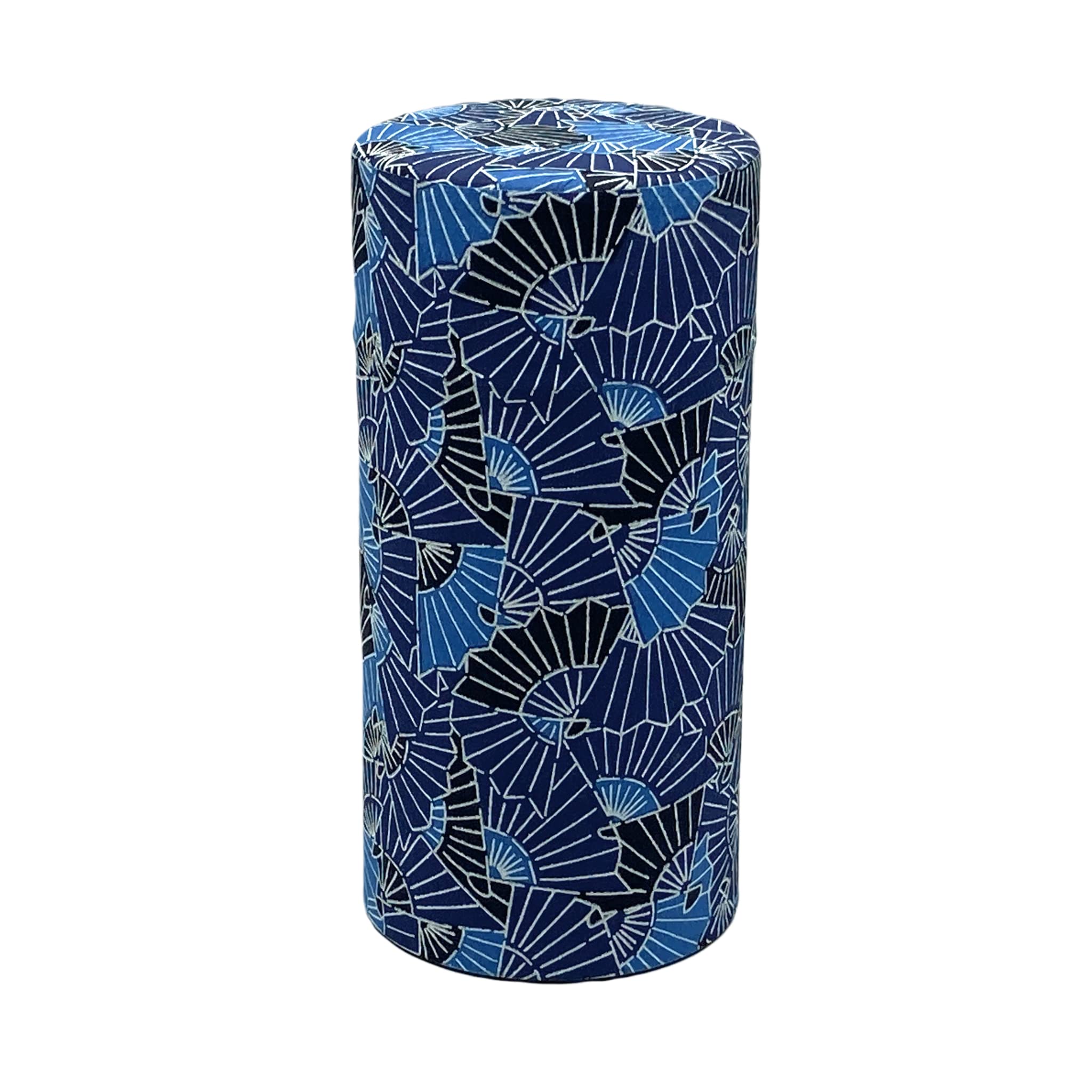 

Noguchi Kumataro Tea Garden Tea Caddy, Large Capacity 200g, with Washi Paper and Inner Lid, Indigo Dyed Blue, Made in Japan, Stylish
