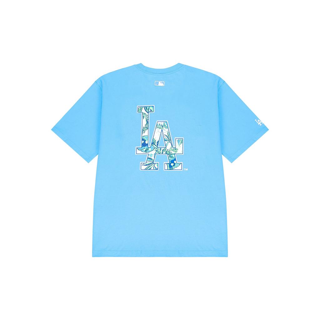 MLB Los Angeles Dodgers Stampa Lettere Dopamina Girocollo Manica Corta Maglietta Unisex Top Blu 3ATS41023-07BLS
