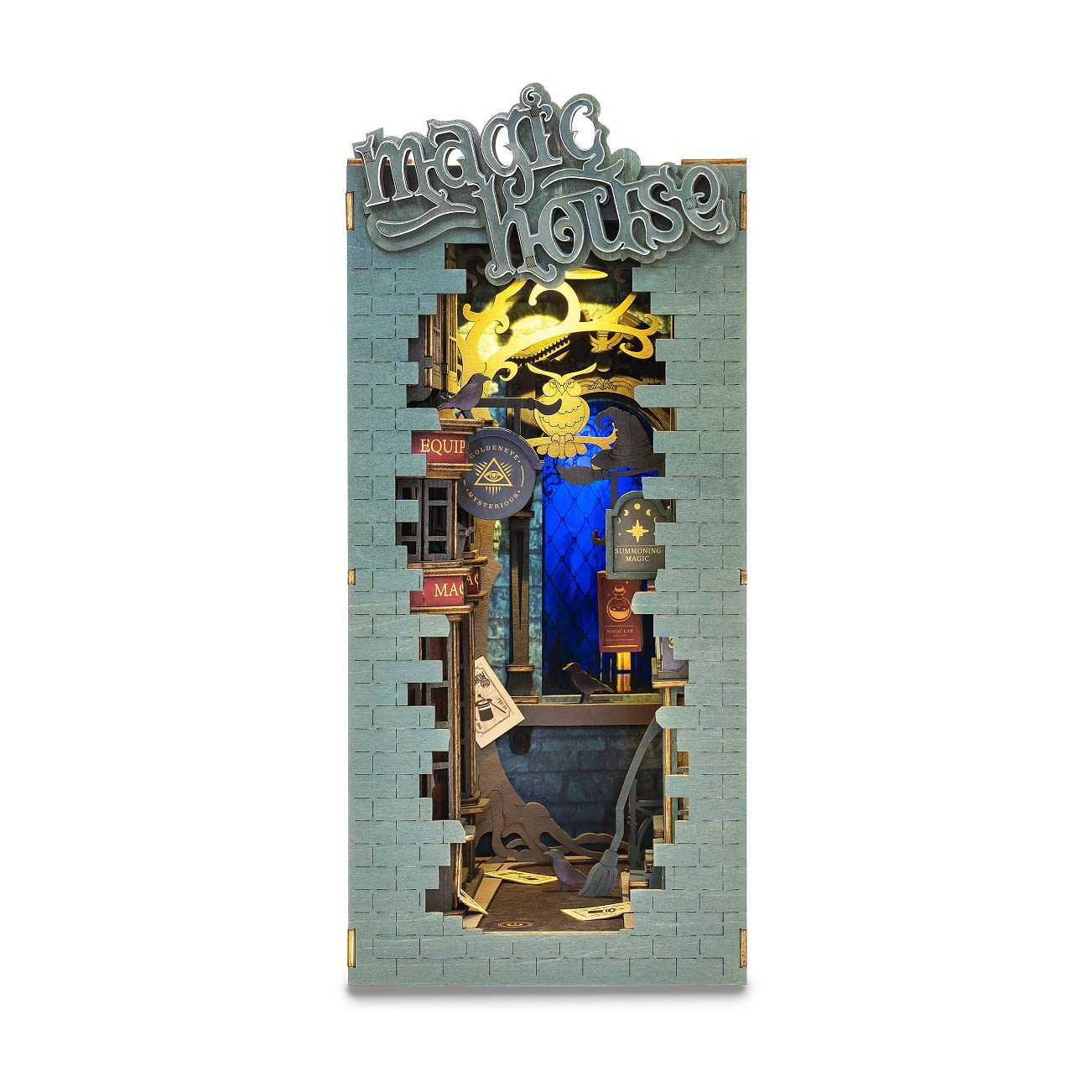 

Tsukurundesu® Серия 3D деревянных пазлов Книжный уголок (Волшебный Дом) с японскими инструкциями