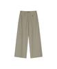 VIS A VIS Tencel Linen Wide Leg Pants (Beige)