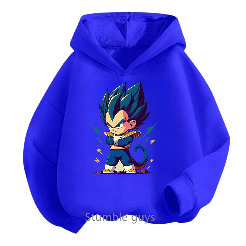 Kids Clothes Boys Dragon Ball Z Hoodie Spring and Autumn Clothes Children's Sweatshirt Cartoon Long Sleeve Hooded Sweatshirt