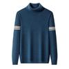 Hengyuanxiang Men's 100% Wool Turtleneck Knit Sweater