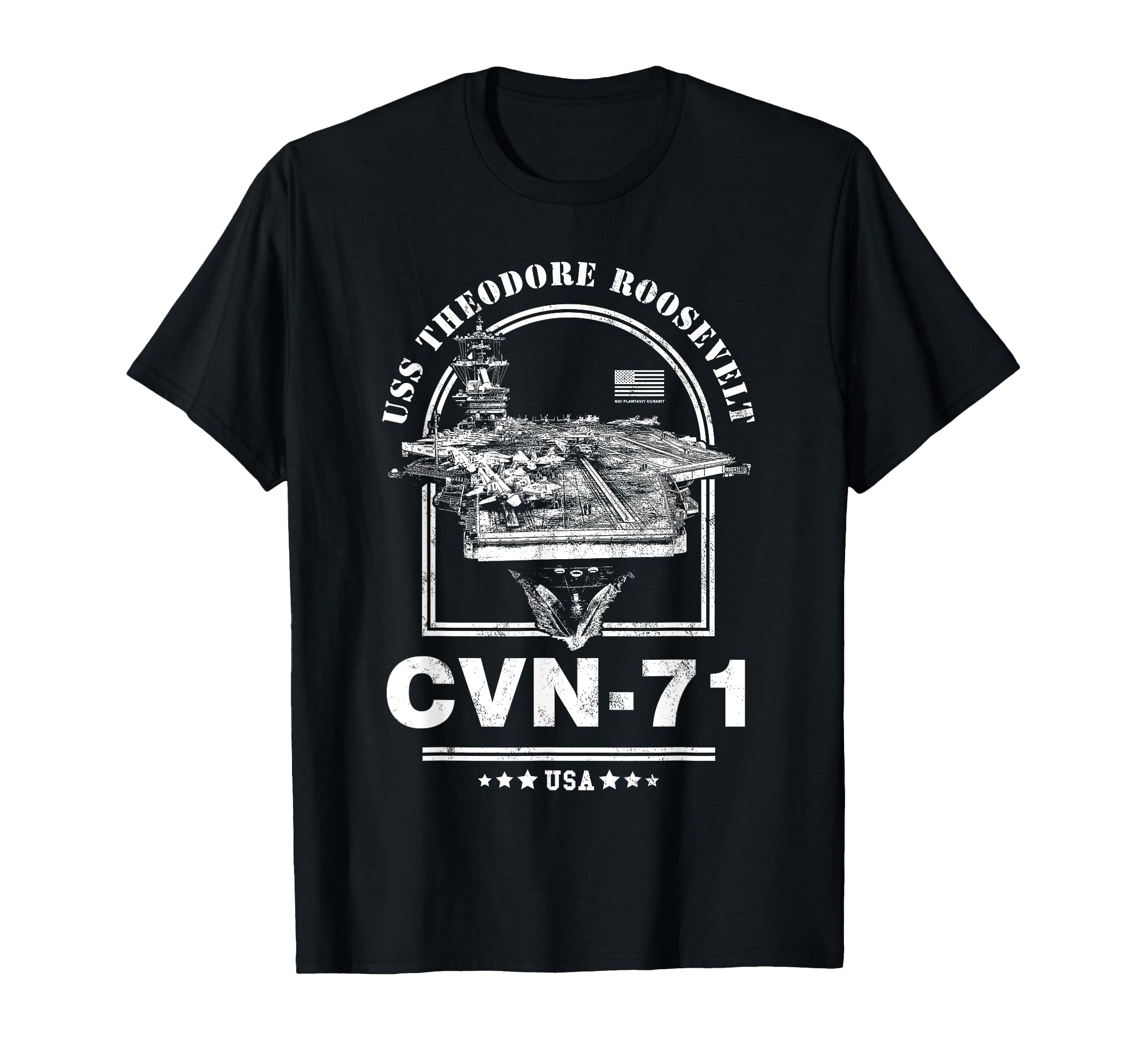 

US Navy Aircraft Carrier Theodore Roosevelt Theodore CVN-71 (USS Roosevelt) T-Shirt чёрный