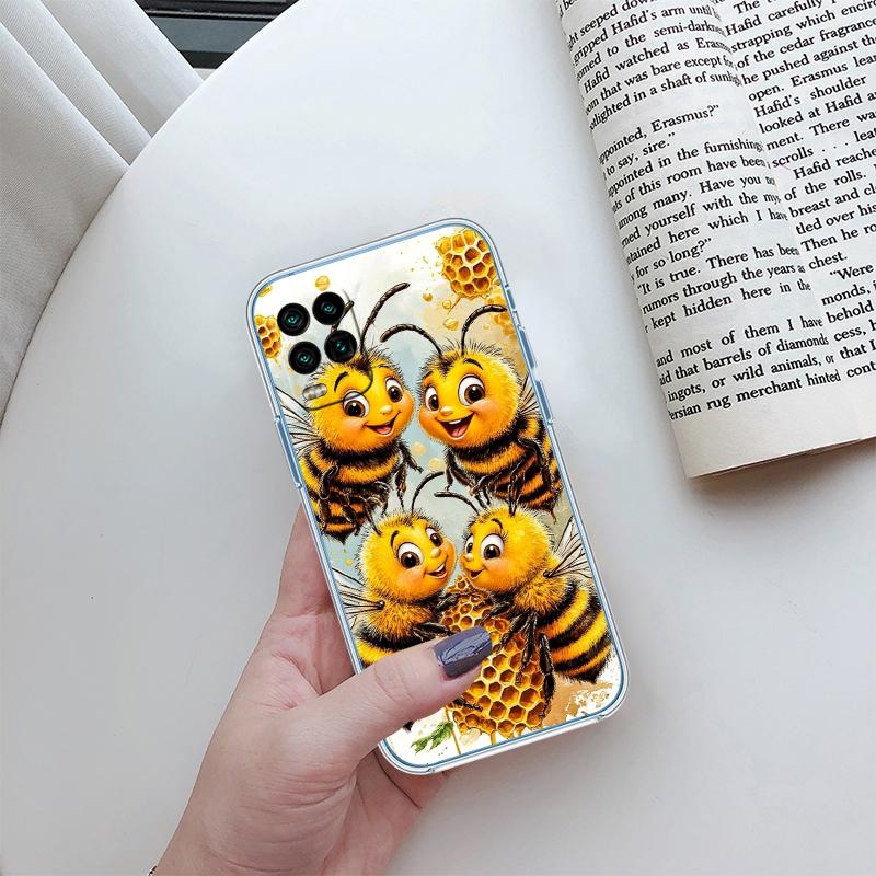 RA3 Art Bees Cartoon Phone Case for Motorola Moto G10 G20 G30 G31 G32 G34 G35 G41 G42 G50 G51 G52 G55 G60 G60S G62 G71 G72 G75