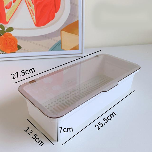 Simple Makeup Brush Storage Box Dustproof Beauty Egg Lipstick Storage Box with Cover Portable Desktop Transparent Storage Bucket