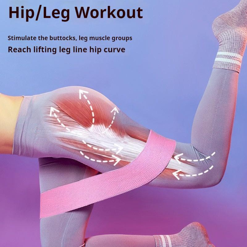 Pături de yoga, bandă de rezistență sportivă, curele elastice pentru yoga, exerciții de modelare a șoldurilor în culoarea genuflexiunilor și a piersicii