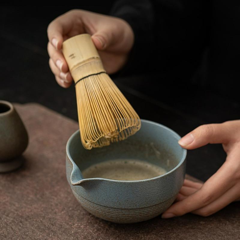 Teaset Matcha Bowl Matcha Spoon Bamboo Brush Japanese Traditional Handmade Matcha Bowl Kungfu Household Tea Accessories