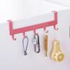 Over Door 5 Hooks Storage Organizer Hanger Rack Non Scratch for Bedroom Bathroom Baby Clothes Towel Hanging Holder