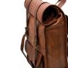 Leather Backpack Shoulder Bag 18 In Laptop Rucksack Office Rolling Top Handbags