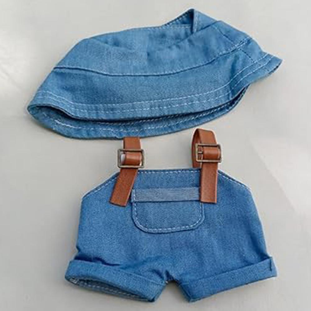 Dolls Clothes Accessories (No Dolls) Doll Clothes Outfit Set Handmade Hat & Clothes Accessories for 17cm Doll