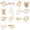 Upper Arm Chain Cuffs for Women Teens Armlet Bangle Bracelets for Girls Women Flexible Beach Jewelry Sparkly Leaf