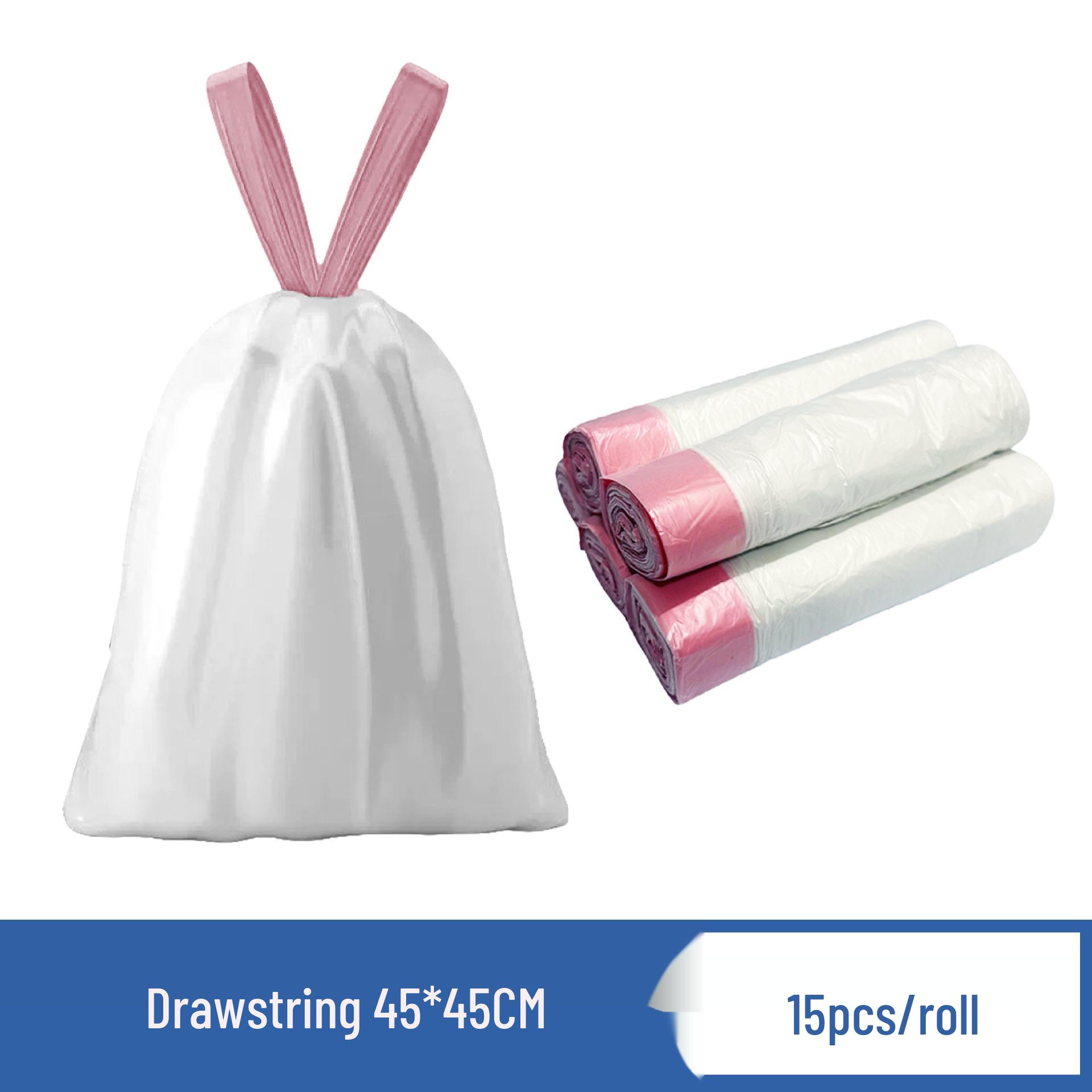 

Thick White Trash Bags with Auto Drawstring for Office, Home & Dorm Use – Clean Hands Guaranteed