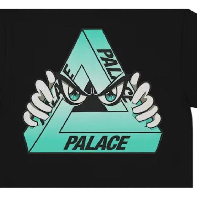 Palace Tri-Peek T-Shirt Black Unisex Tops P29TS156