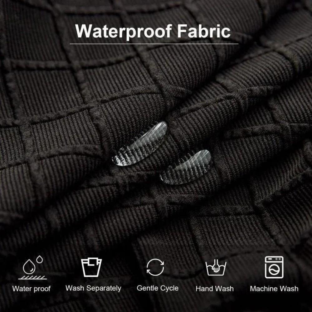 Waterproof Dining Chair Covers Solid Color Cushion Covers Chair Seat Cover  For Home  Office