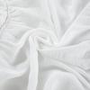 Spring and summer European and American design sense elegance temperament one-word shoulder waist lace-up short white dress women