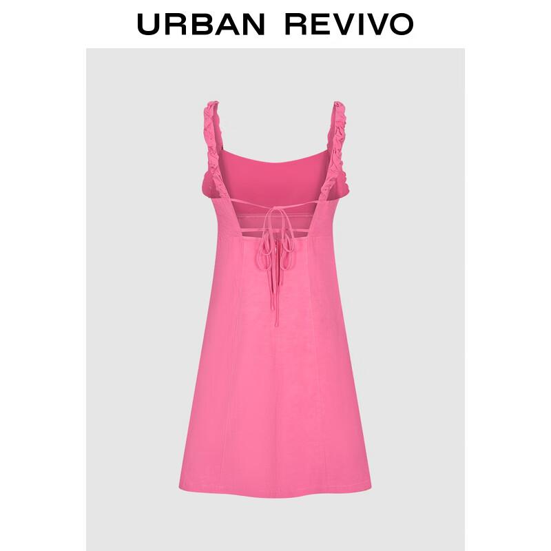 UR2025 Women's Sweet Tie-Waist A-Line Mini Dress