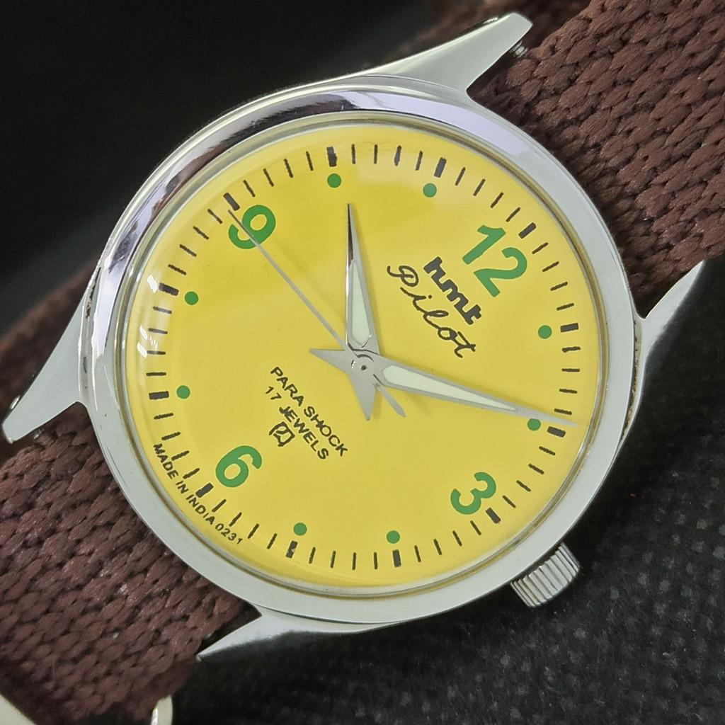 

USED HMT PILOT INDIAN MENS MECHANICAL WATCH a295917-1 Sku557b-a295917