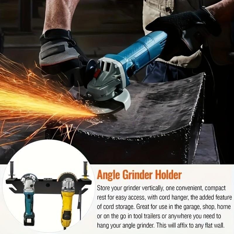 Winkelschleifer-Aufbewahrungsregal, platzsparender Schleiferständer mit Kabelaufhänger, Winkelschleifer-Rack, stabiler Poliererhalter