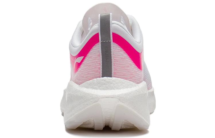 Women's Sneakers Li-Ning Li Ning Super Light 19 Cushioning Slip Resistant Running Shoes Women's White Pink