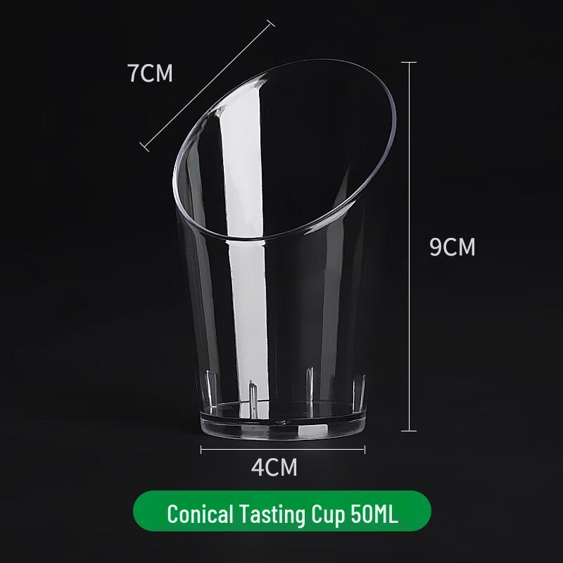 Disposable Hard Plastic 50ML Conical Dessert Cups